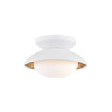 Cadence Mini Semi Flush LIGHITING - semi-flush Hudson Valley Lighting White Gold Leaf