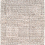 Colette Oatmeal Checkered Rug 0-RUGS - wool Surya