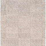 Colette Oatmeal Checkered Rug 0-RUGS - wool Surya