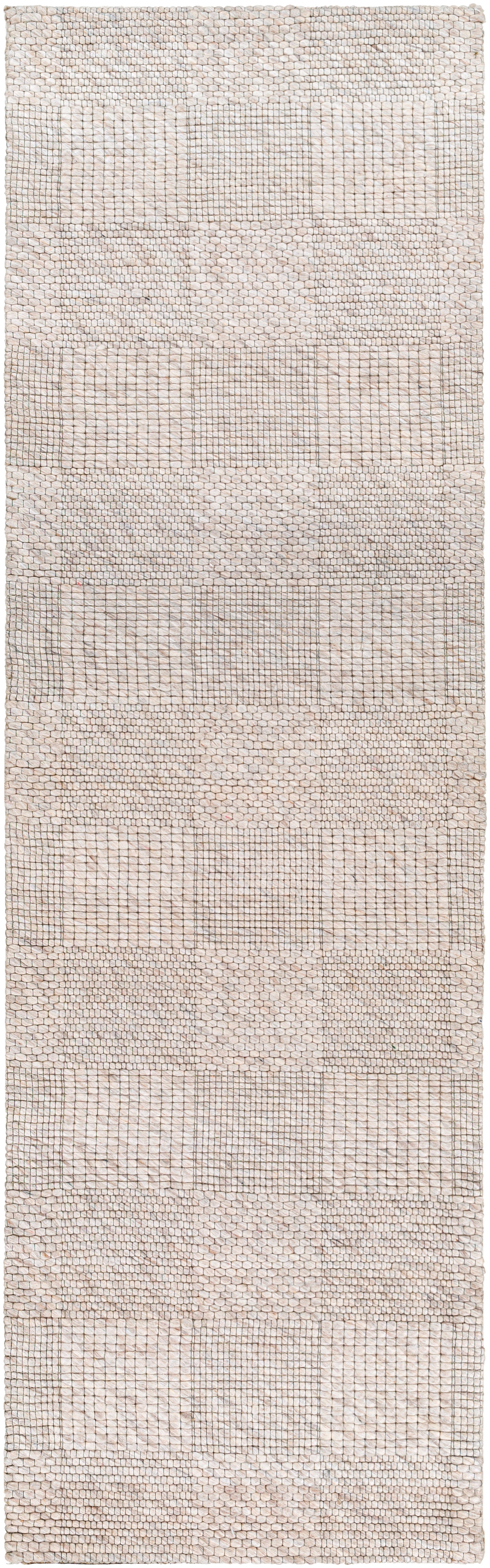 Colette Oatmeal Checkered Rug 0-RUGS - wool Surya