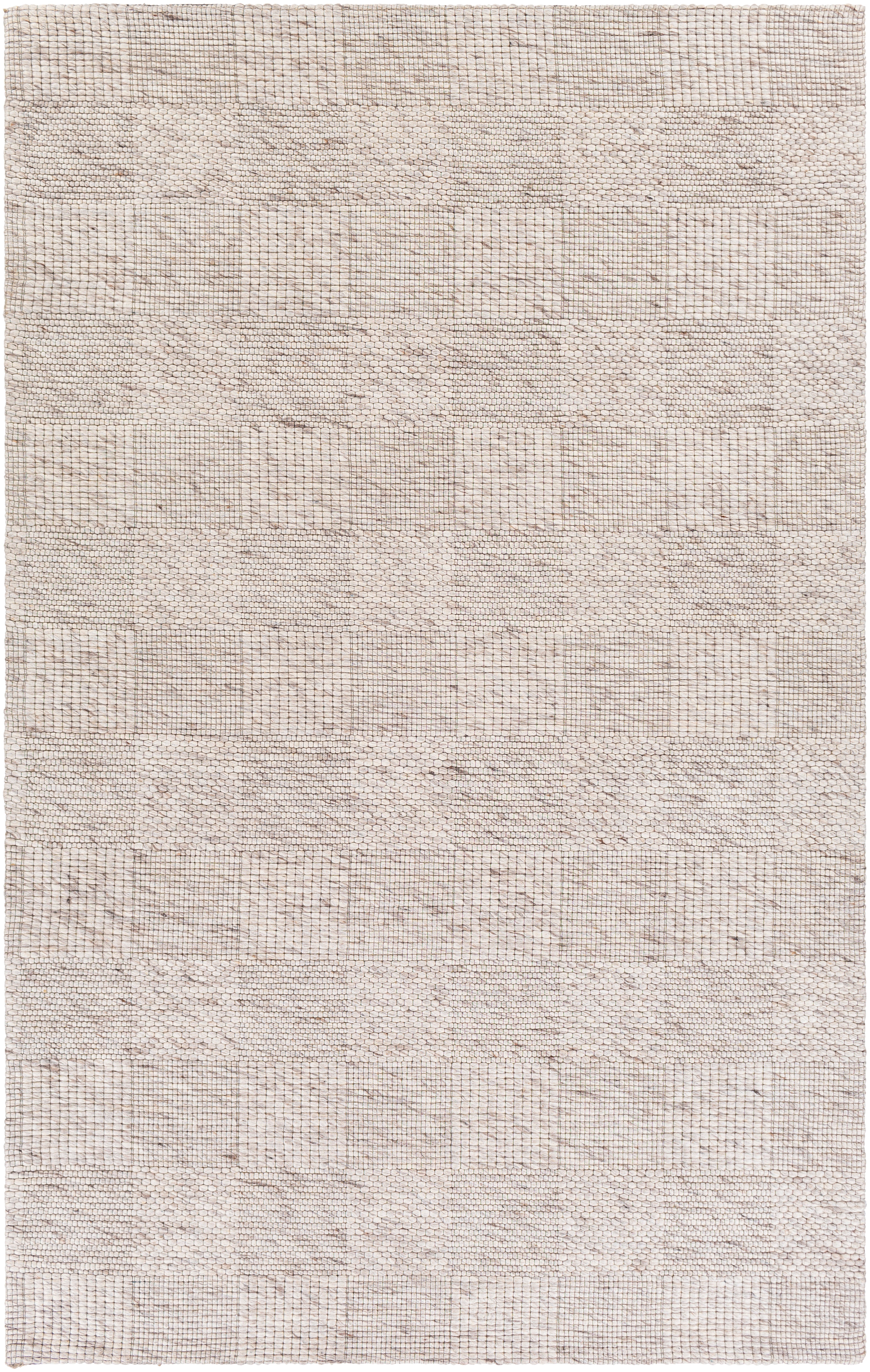 Colette Oatmeal Checkered Rug 0-RUGS - wool Surya