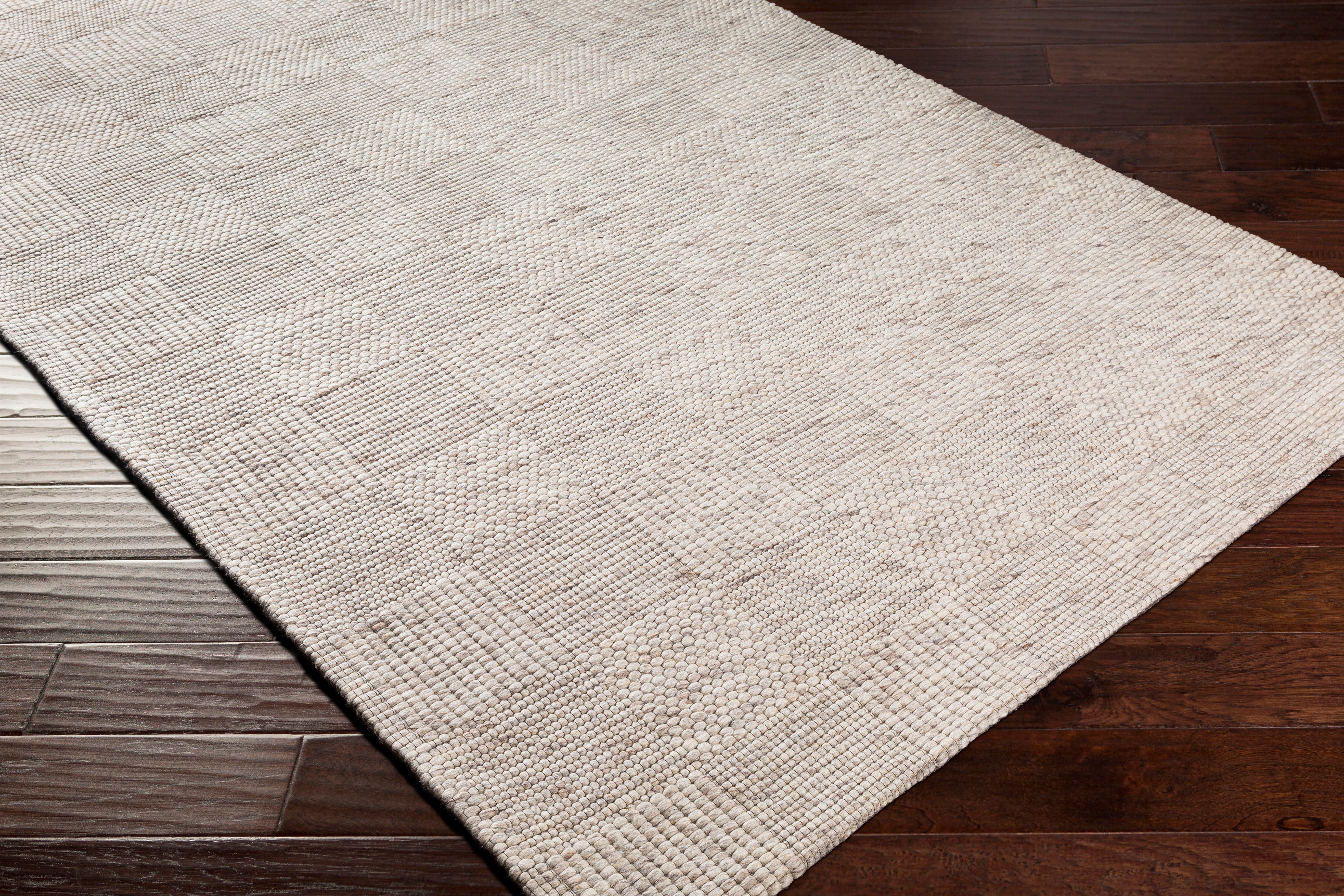 Colette Oatmeal Checkered Rug 0-RUGS - wool Surya