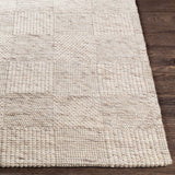Colette Oatmeal Checkered Rug 0-RUGS - wool Surya