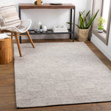Colette Oatmeal Checkered Rug 0-RUGS - wool Surya