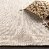 Colette Oatmeal Checkered Rug 0-RUGS - wool Surya