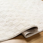 Floyd Ivory Checkered Rug 0-RUGS - patterned Surya