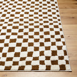 Floyd Camel Checkered Rug 0-RUGS - patterned Surya