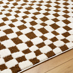 Floyd Camel Checkered Rug 0-RUGS - patterned Surya