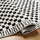 Floyd Black Border Checkered Rug 0-RUGS - patterned Surya