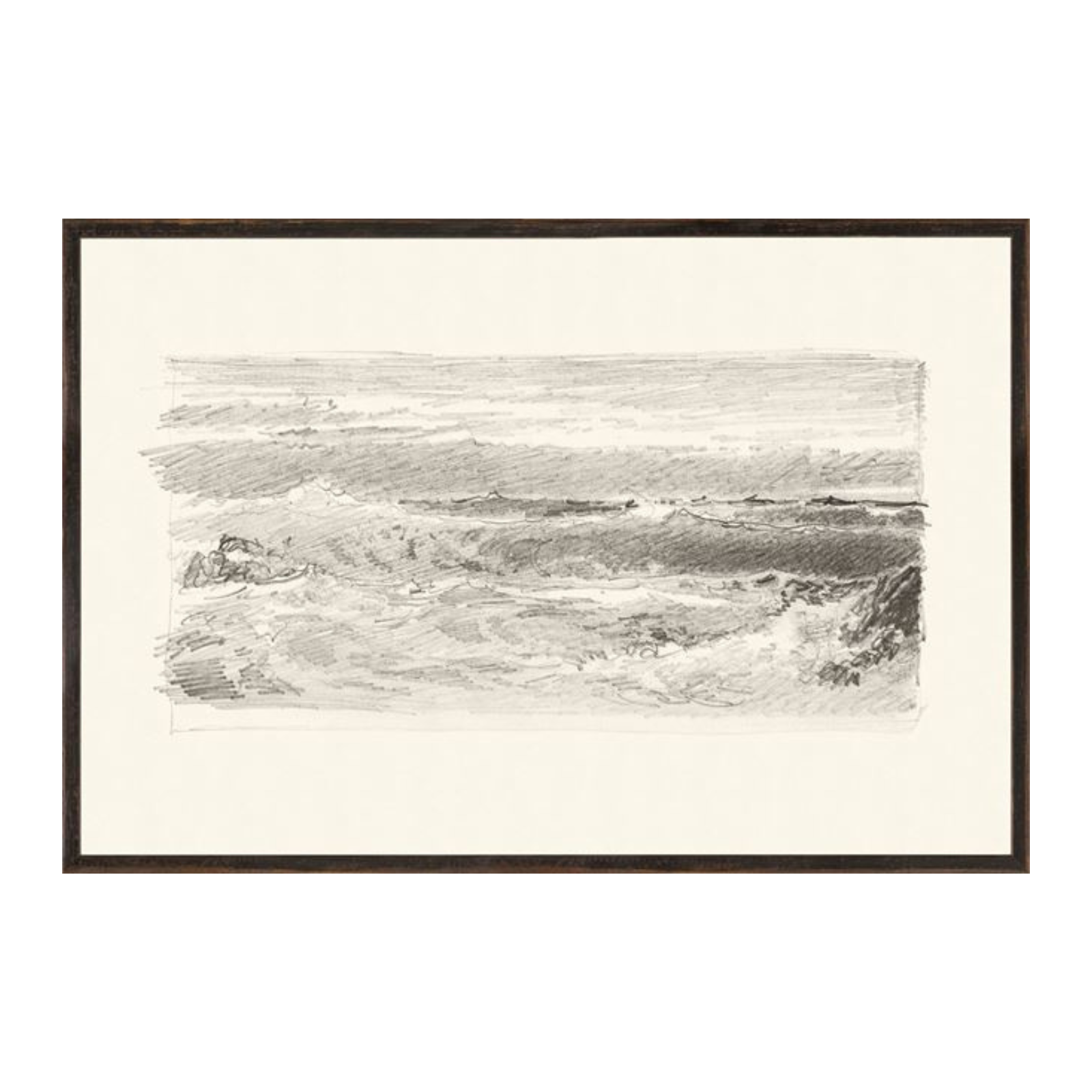 “Stormy Ocean VI” Framed Art Print ARTWORK - framed print Celadon Art
