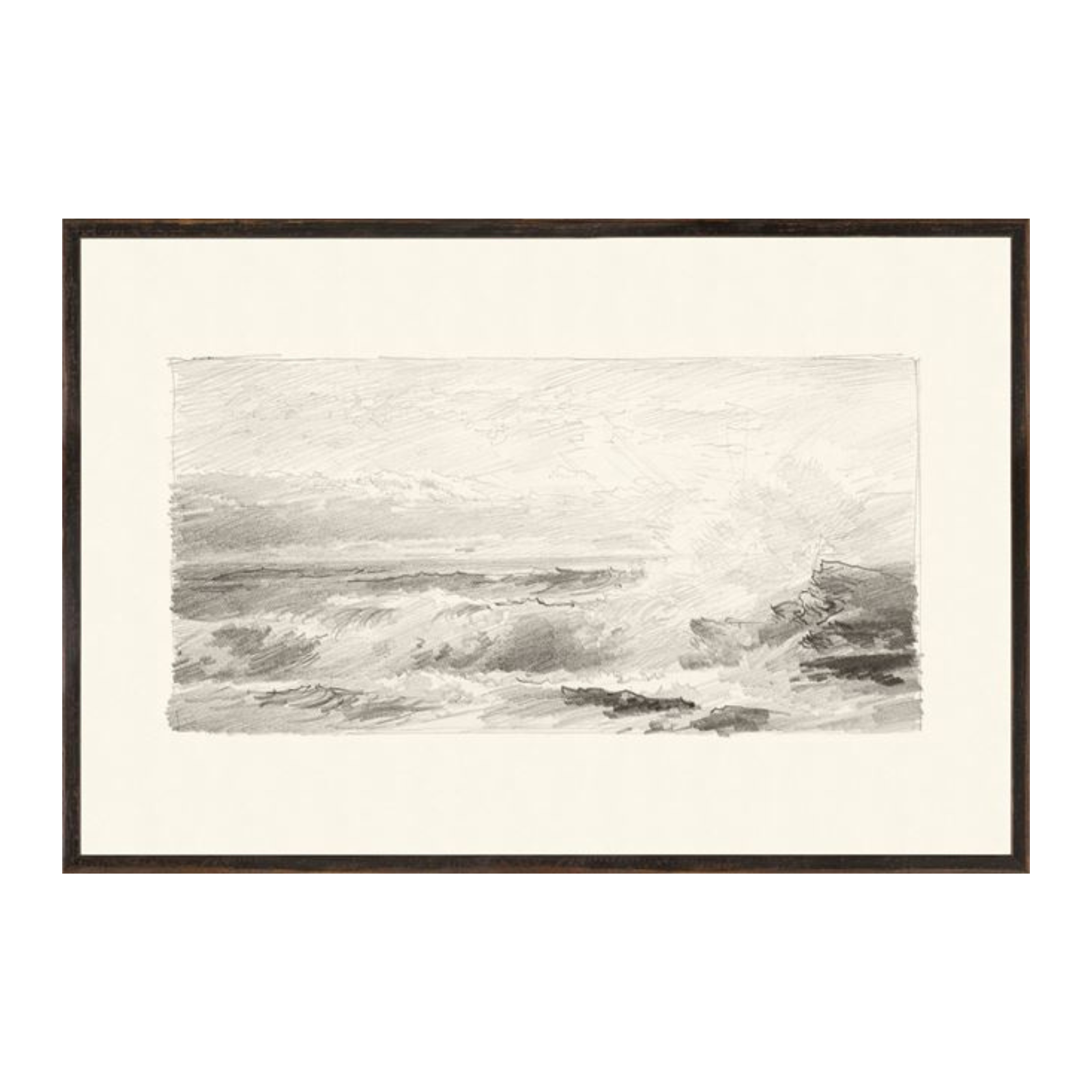 “Stormy Ocean IV” Framed Art Print ARTWORK - framed print Celadon Art