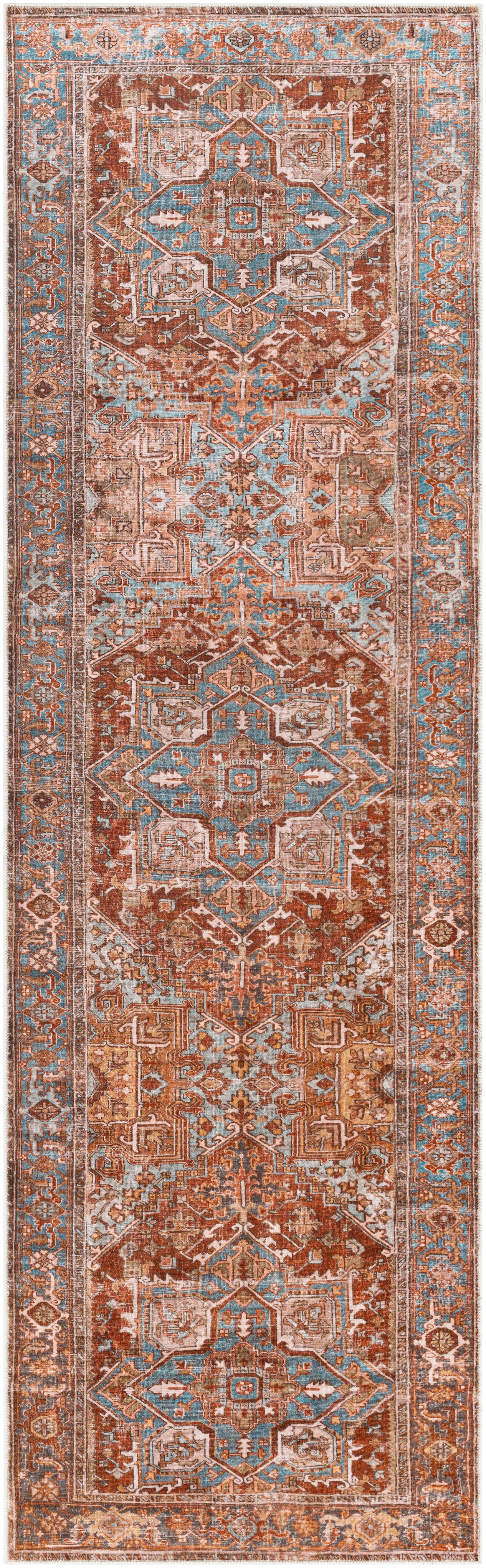 Laverne Brick / Multi Washable Rug 1 - RUGS - patterned Surya