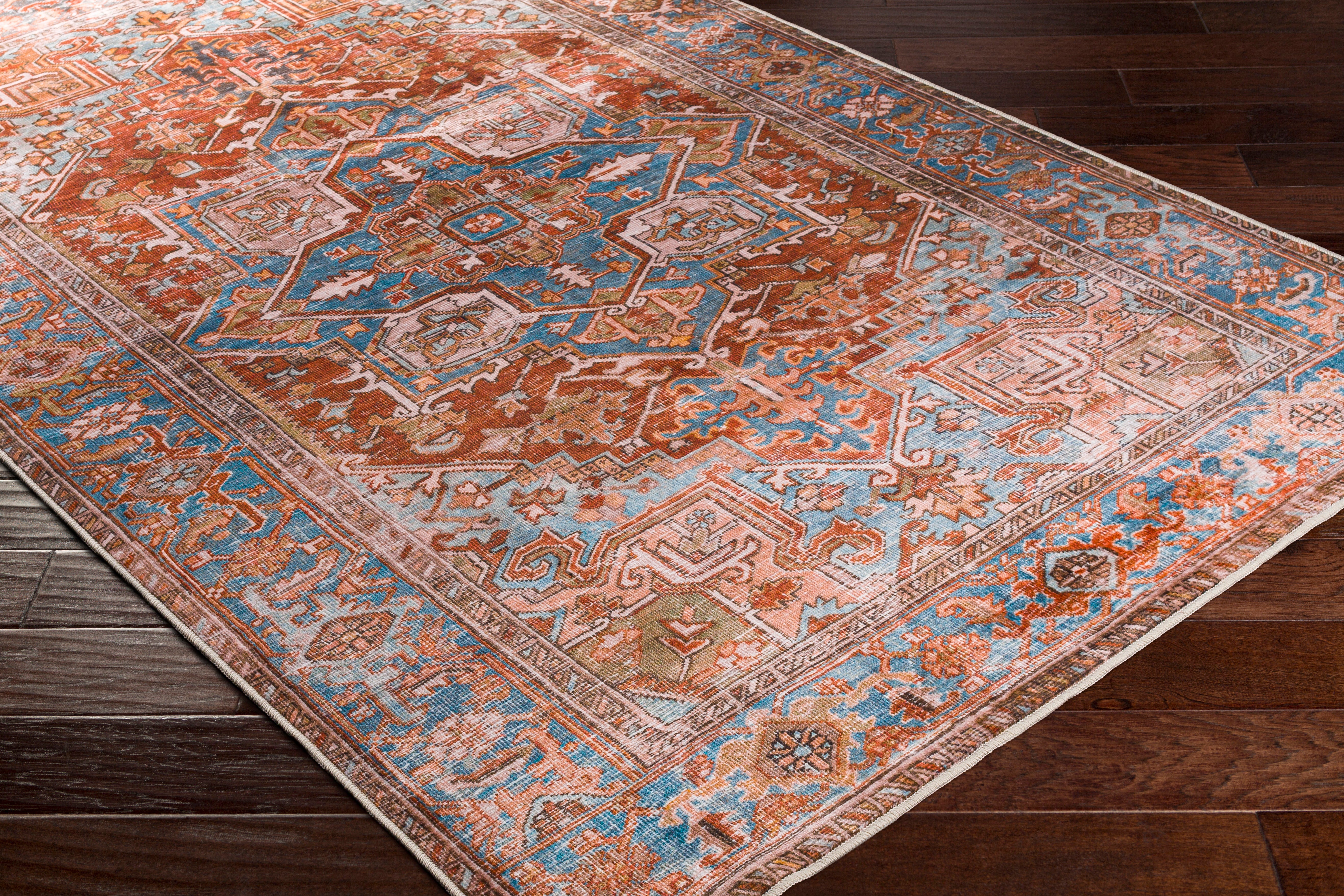 Laverne Brick / Multi Washable Rug 1 - RUGS - patterned Surya