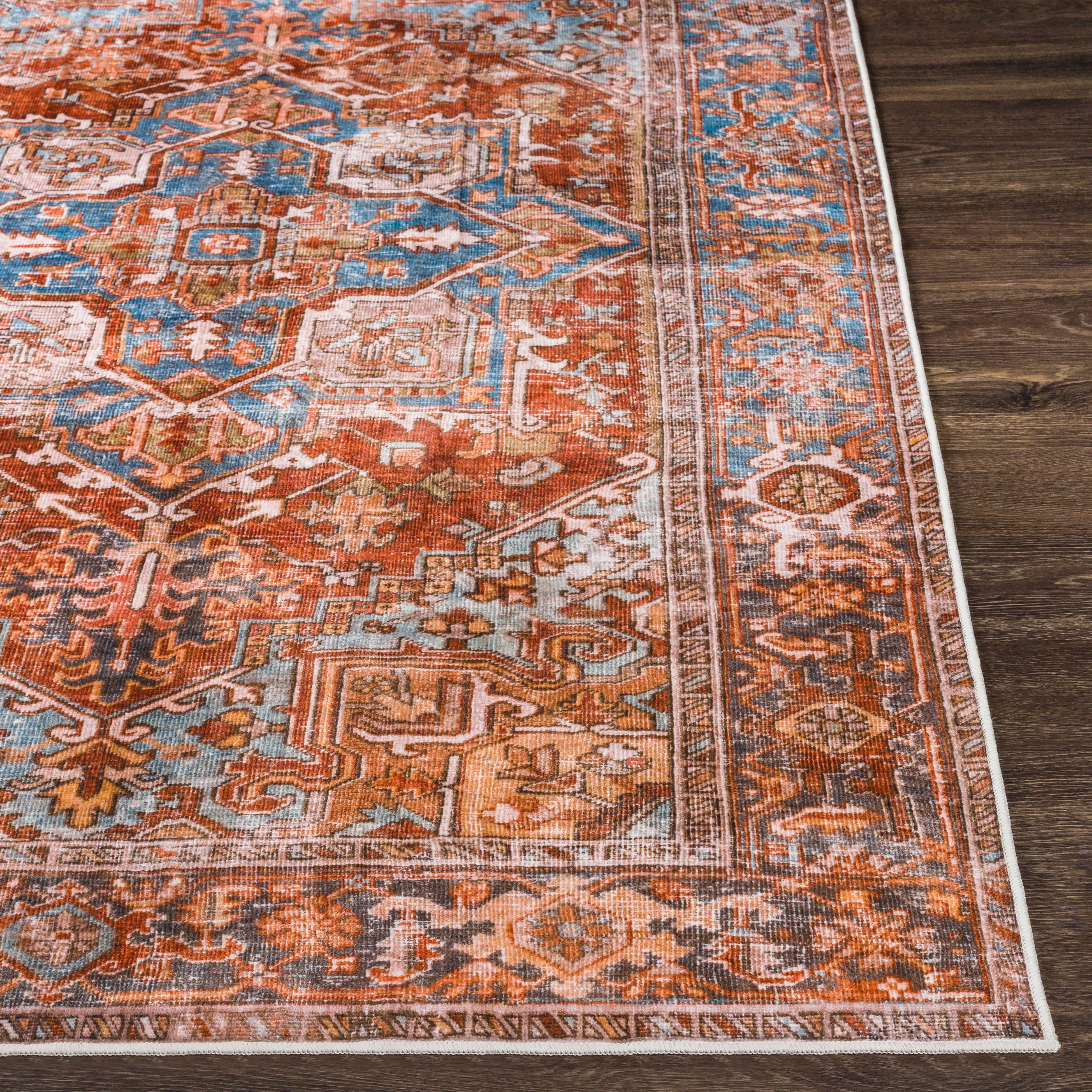 Laverne Brick / Multi Washable Rug 1 - RUGS - patterned Surya