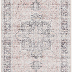 Laverne Charcoal / Blush Washable Rug 1 - RUGS - patterned Surya