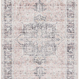 Laverne Charcoal / Blush Washable Rug 1 - RUGS - patterned Surya