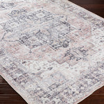 Laverne Charcoal / Blush Washable Rug 1 - RUGS - patterned Surya
