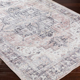 Laverne Charcoal / Blush Washable Rug 1 - RUGS - patterned Surya