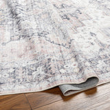 Laverne Charcoal / Blush Washable Rug 1 - RUGS - patterned Surya