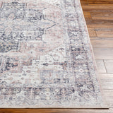 Laverne Charcoal / Blush Washable Rug 1 - RUGS - patterned Surya