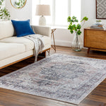 Laverne Charcoal / Blush Washable Rug 1 - RUGS - patterned Surya