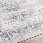 Laverne Charcoal / Blush Washable Rug 1 - RUGS - patterned Surya