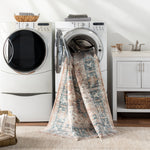 Laverne Denim / Rose Washable Rug 1 - RUGS - patterned Surya