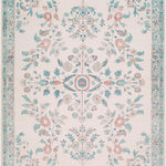 Laverne Floral Ivory Washable Rug 1 - RUGS - patterned Surya