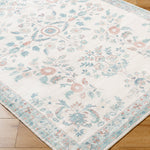 Laverne Floral Ivory Washable Rug 1 - RUGS - patterned Surya