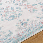 Laverne Floral Ivory Washable Rug 1 - RUGS - patterned Surya