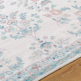Laverne Floral Ivory Washable Rug 1 - RUGS - patterned Surya