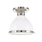 Randolph Semi Flush LIGHITING - semi-flush Hudson Valley Lighting Satin Nickel
