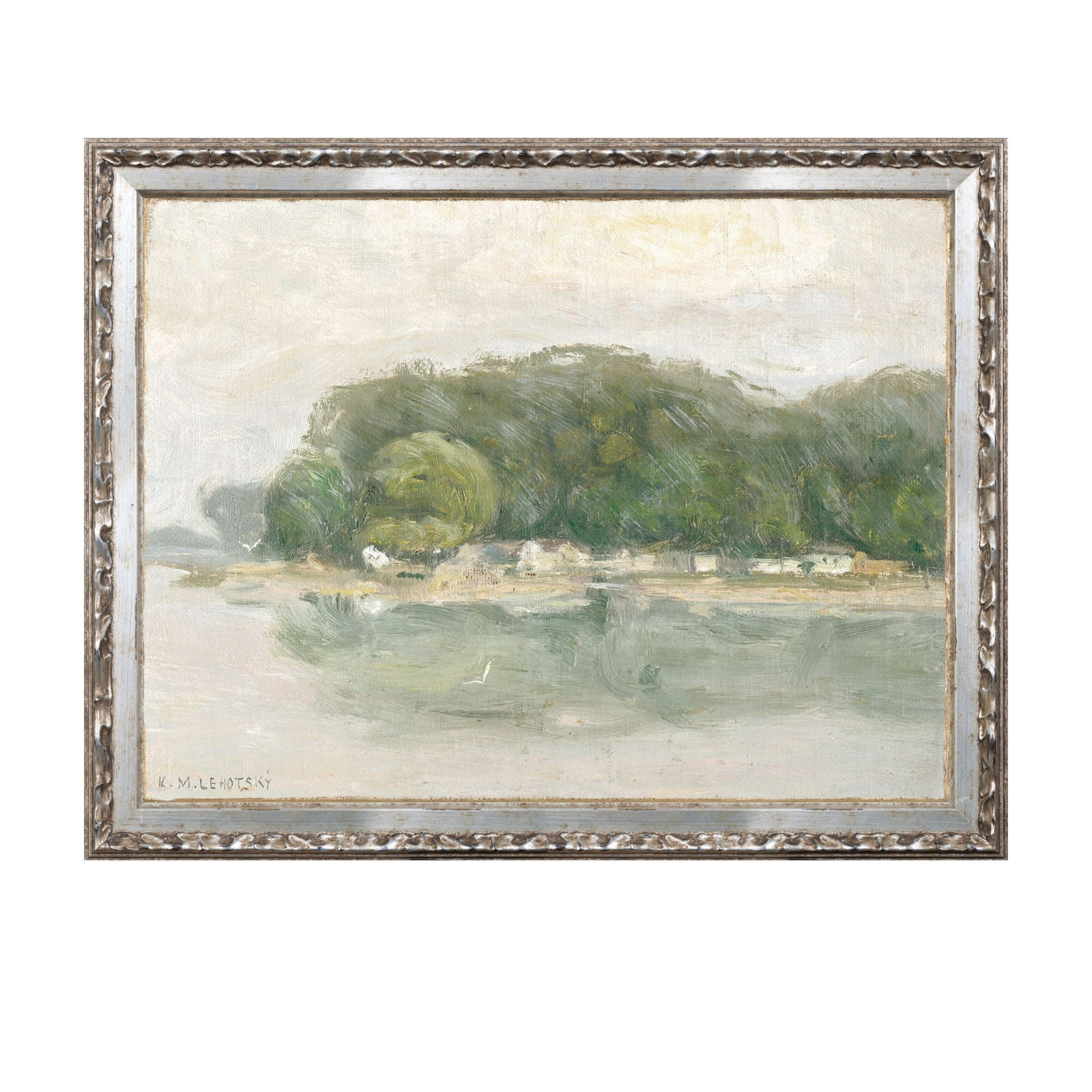 "Riverside Forest Petite Scape" Framed Art Print ARTWORK - framed print Celadon Art
