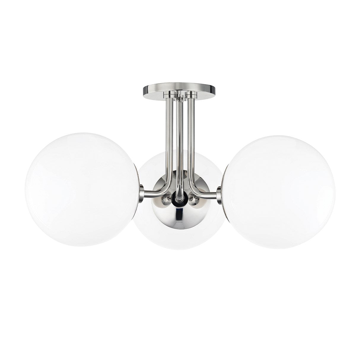 Stella Semi Flush LIGHITING - semi-flush Hudson Valley Lighting 18.25"W x 10.5"H Polished Nickel