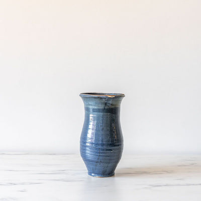 Antique Blue Clay Vase - Rug & Weave