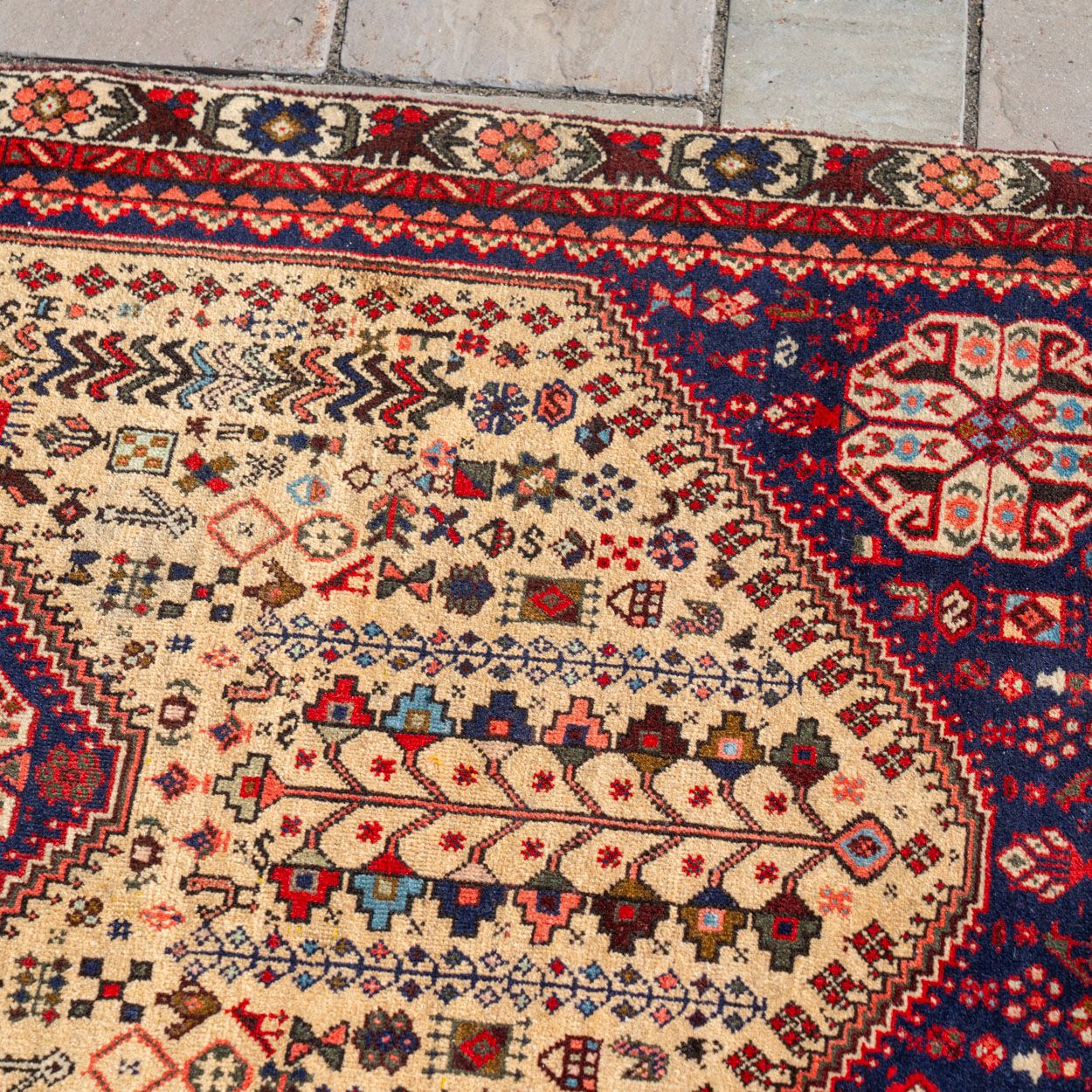 3' x 4'10" Antique Qashqai Rug - Rug & Weave