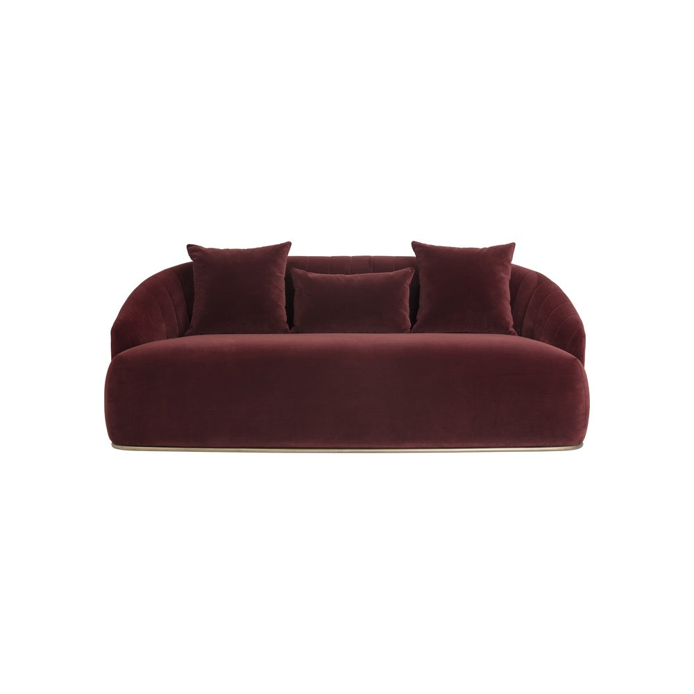 Aster 78" Sofa FURNITURE - sofa Sunpan Merlot