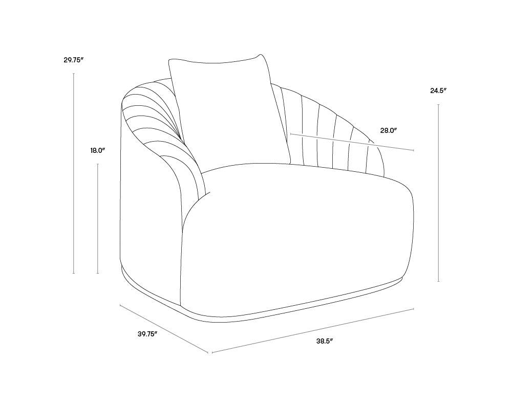 Aster Armchair FURNITURE - lounge chair Sunpan