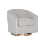 Haze Swivel Lounge Chair FURNITURE - lounge chair Sunpan Belfast Heather Grey