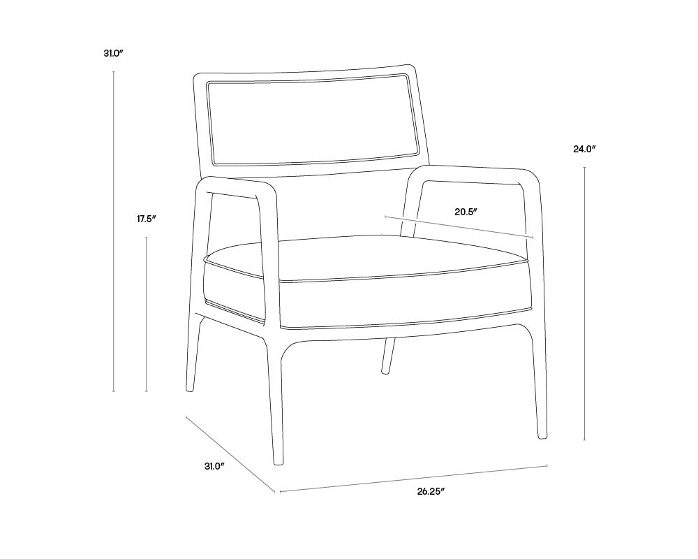 Damar Lounge Chair FURNITURE - lounge chair Sunpan