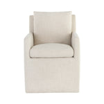Glenris Wheeled Dining Armchair FURNITURE - dining chair Sunpan