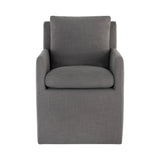 Glenris Wheeled Dining Armchair FURNITURE - dining chair Sunpan