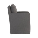 Glenris Wheeled Dining Armchair FURNITURE - dining chair Sunpan