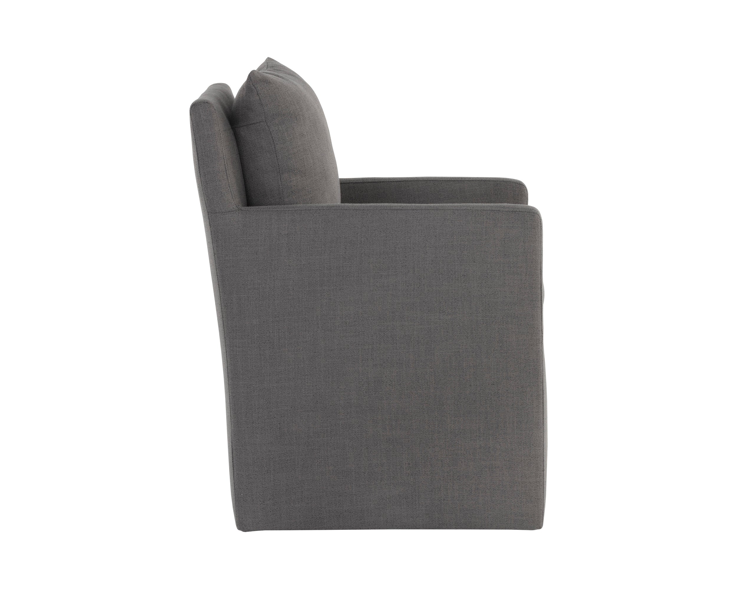 Glenris Wheeled Dining Armchair FURNITURE - dining chair Sunpan