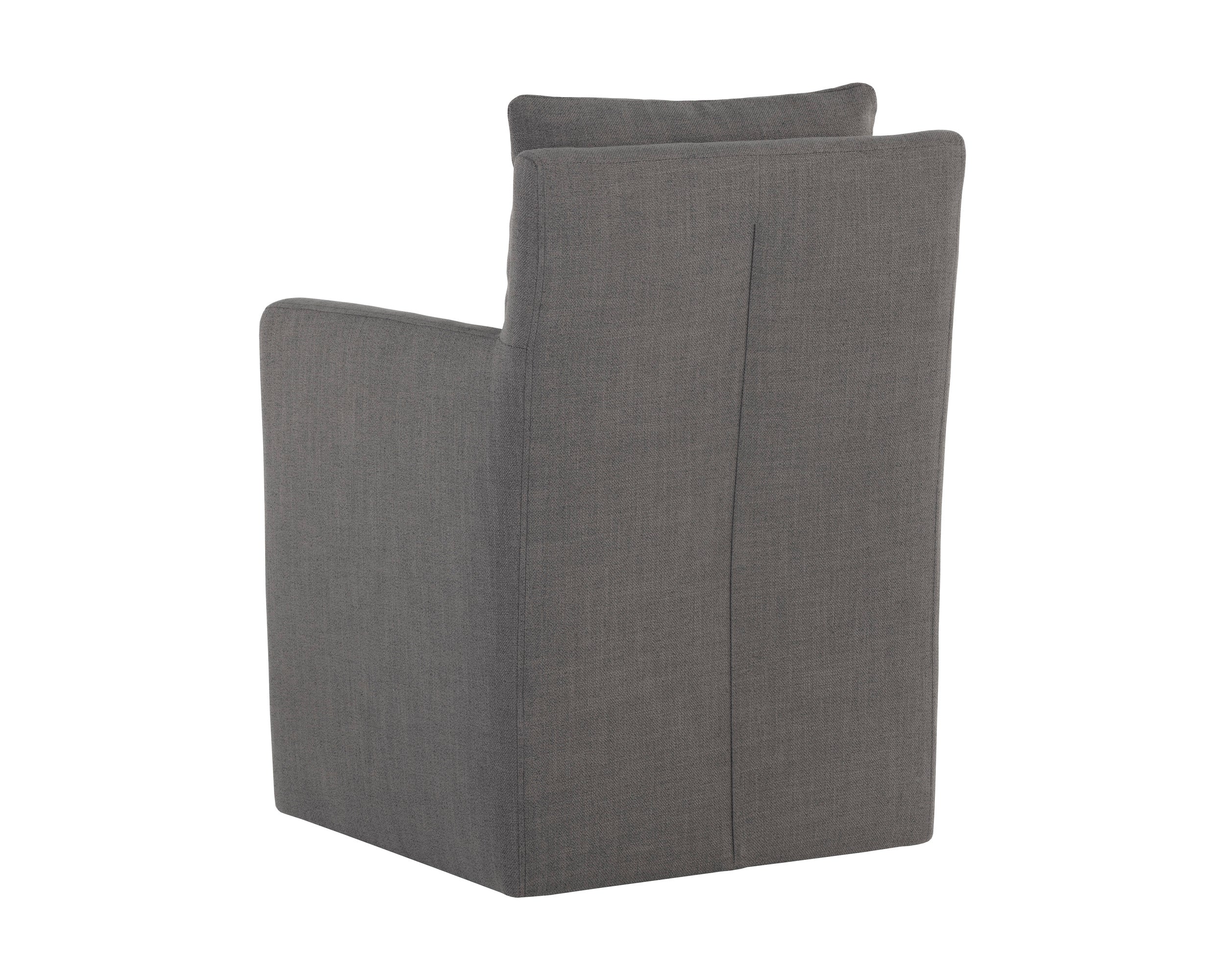 Glenris Wheeled Dining Armchair FURNITURE - dining chair Sunpan