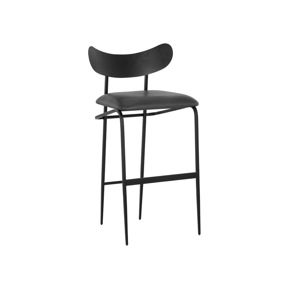 Gibbs Barstool FURNITURE - barstool Sunpan Bravo Portbella/Black