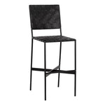 Omar Barstool FURNITURE - barstool Sunpan Black Leather