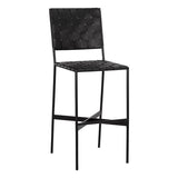Omar Barstool FURNITURE - barstool Sunpan Black Leather