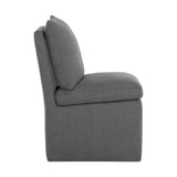 Glenris Wheeled Dining Chair FURNITURE - dining chair Sunpan