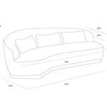 Soray 99" Sofa FURNITURE - sofa Sunpan
